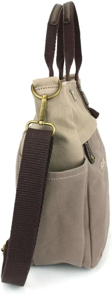 CHALA Multi Pocket Tote Shoulder Purse w/Detachable Crossbody Strap