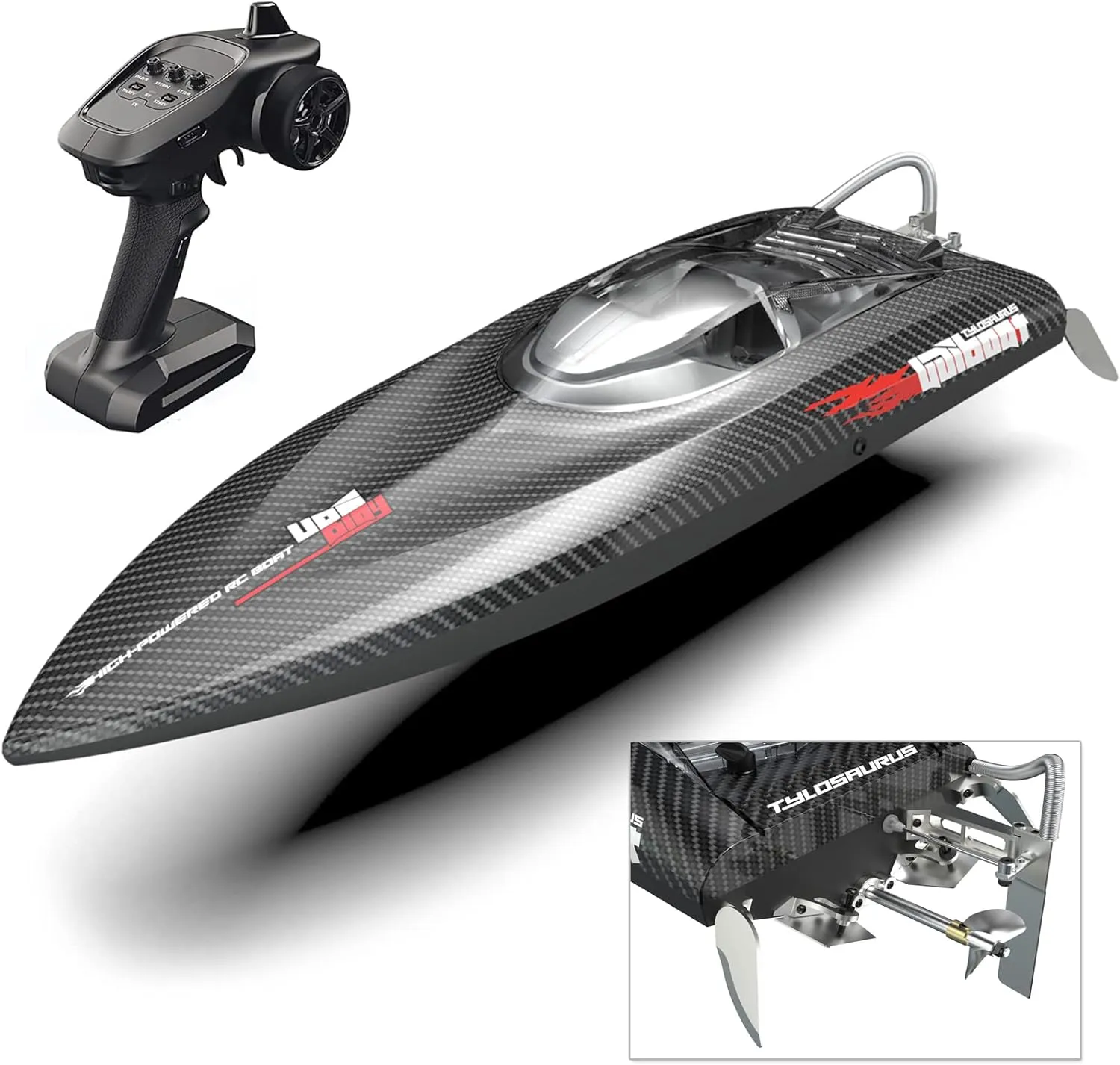 Cheerwing 25" Brushless RC Boat for Adults, 30 MPH Fast Remote Control Boat for Lakes and Pools