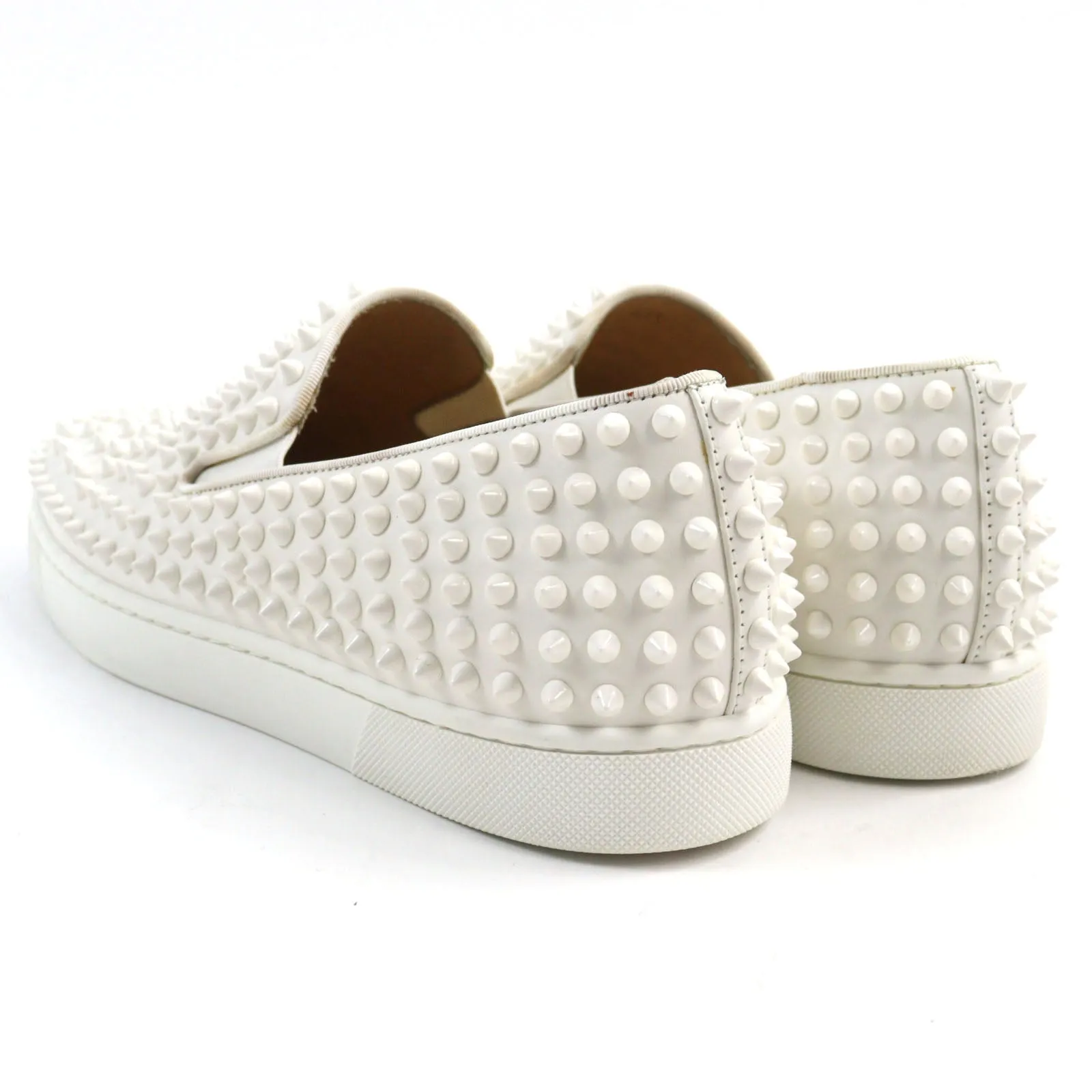 Christian Louboutin Slip-on leather white ROLLER BOAT 41.5