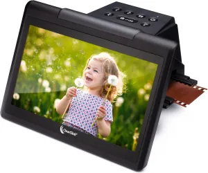 ClearClick Virtuoso 3.0 (Third Generation) 22MP Film & Slide Scanner (35mm, 110, 126) with Large 7" LCD Screen - Convert Slides and Negatives to Digital Photos