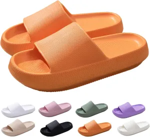 Cloud Slide Sandals for Women Men Ultra Comfort Recovery Pillow Slippers Soft Summer Beach Shoes with Low Arch Support