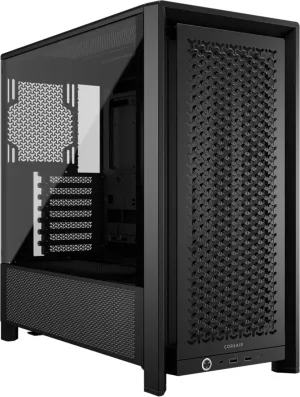 CORSAIR 4000D Frame Modular Mid-Tower ATX PC Case – High Airflow, InfiniRail™ Fan Mounting System, Dual 360mm Radiator Support, ASUS BTF, MSI Project Zero, Gigabyte Project Stealth – Black