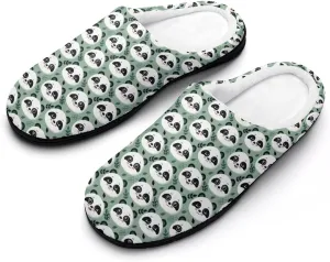 Cute Vintage Halloween Pumpkin House Slippers For Woman Mens Memory Foam Bedroom Slippers Indoor Outdoor Slip-On Shoes