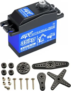DAGIJIRD Waterproof RC Car SPT Digital Servo Metal Gears 35KG Servo Core Motor for Car Helicopter Model