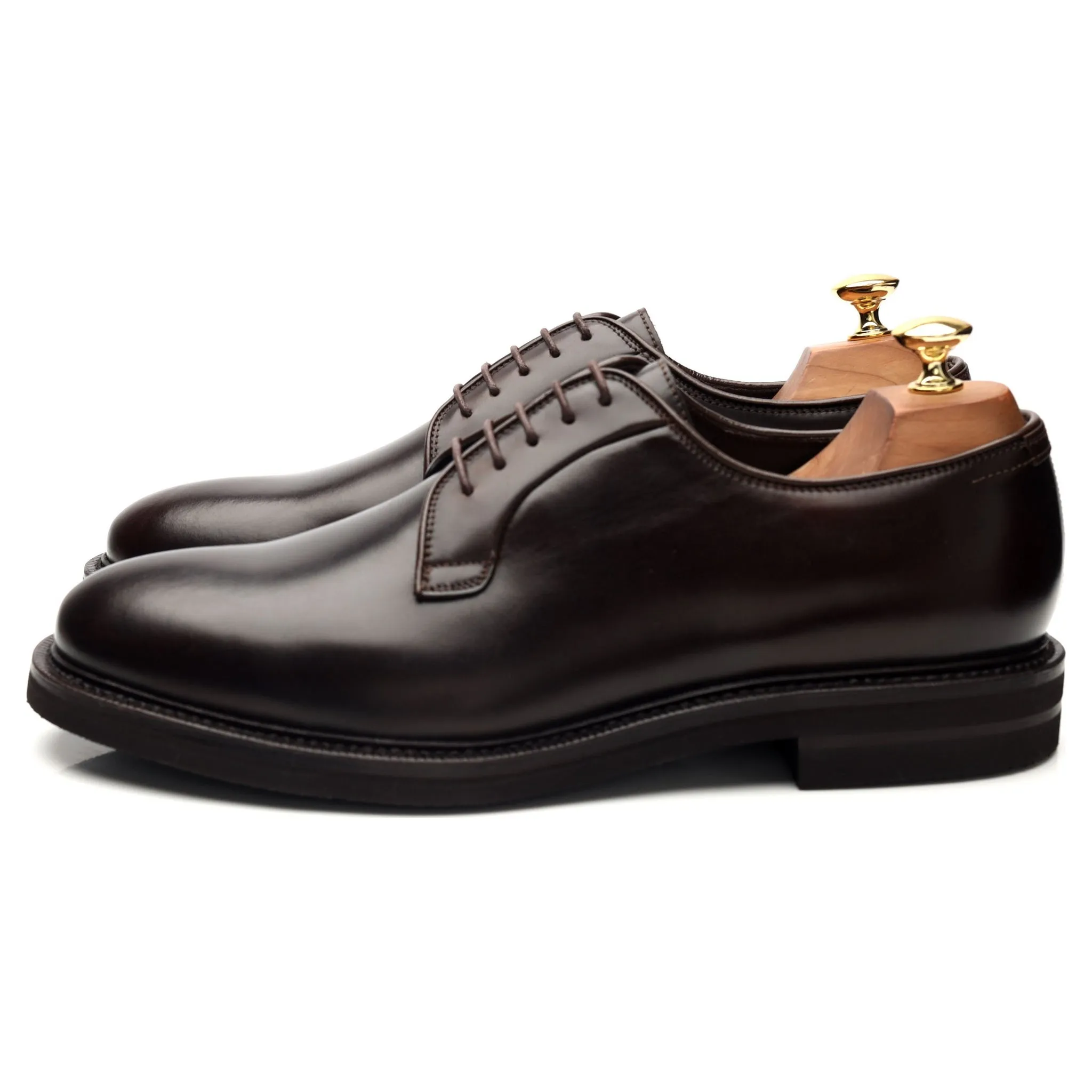 Dark Brown Leather Derby UK 10 EU 44