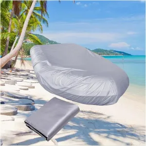 Dinghy Cover 7 Sizes Boat Tarp Waterproof Anti-UV Dinghy Covers for Small Inflatable and Rigid Inflatable Boats,270 * 165 * 46cm