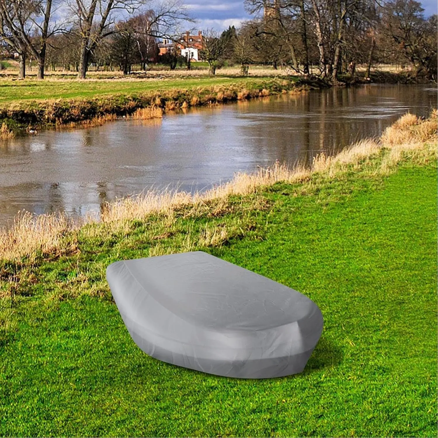 Dinghy Cover 7 Sizes Boat Tarp Waterproof Anti-UV Dinghy Covers for Small Inflatable and Rigid Inflatable Boats,270 * 165 * 46cm