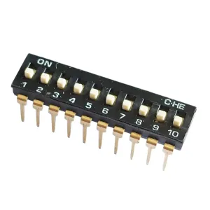 Dip 20Pin10Pcs/Lot 2.54Mm Slide Type Switch Black Pitch 4Pin 2 Position/8Pin 4 Position/16Pin 8 Position Piano Key New 2025 High for Reliable Electronic Component
