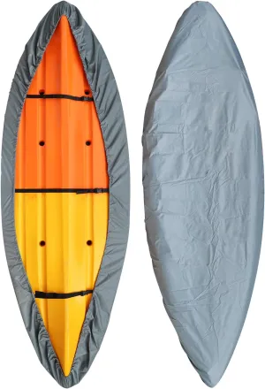 doorslay Kayak Cover Waterproof UV Resistant Kayak Cover Outdoor Kayak Storage Dust Cover for Boat Kayak Canoe SUP Paddleboard