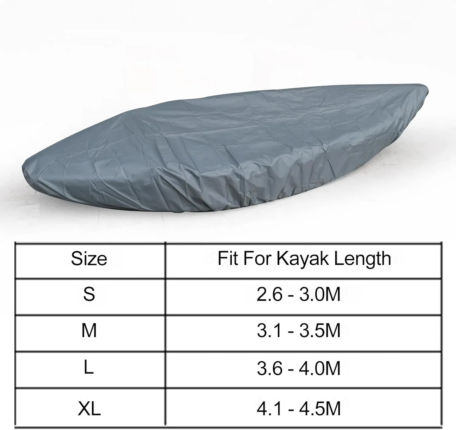 doorslay Kayak Cover Waterproof UV Resistant Kayak Cover Outdoor Kayak Storage Dust Cover for Boat Kayak Canoe SUP Paddleboard