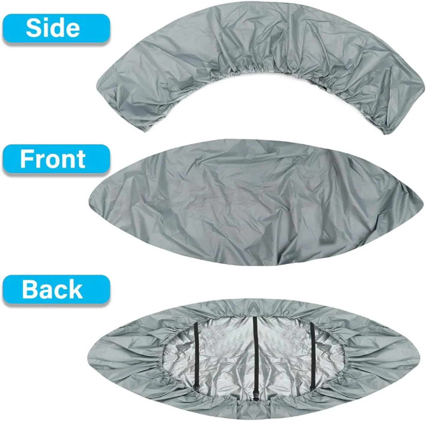 doorslay Kayak Cover Waterproof UV Resistant Kayak Cover Outdoor Kayak Storage Dust Cover for Boat Kayak Canoe SUP Paddleboard
