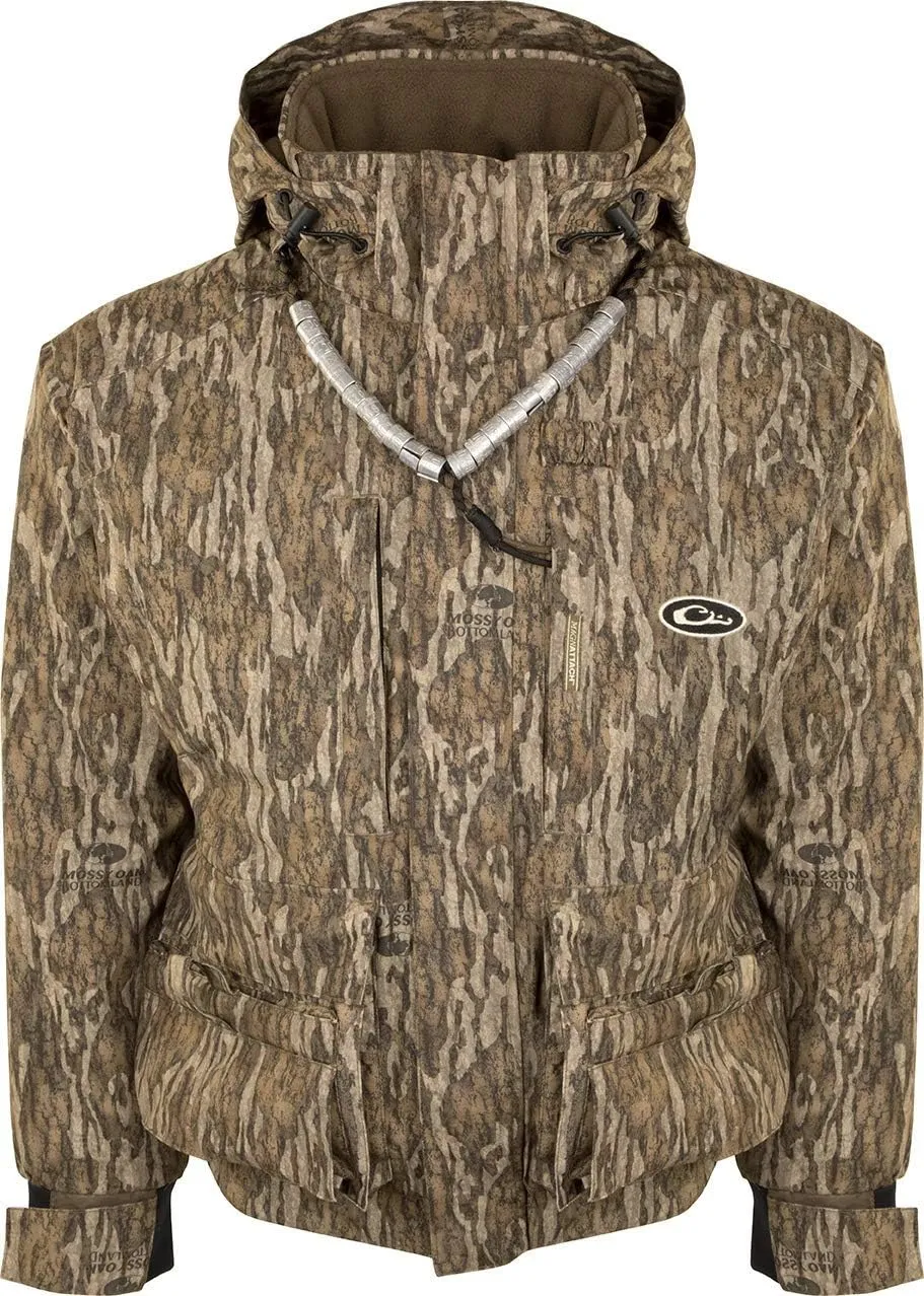 Drake Waterfowl MST Strata Systems Coat Mossy Oak Bottomland Small