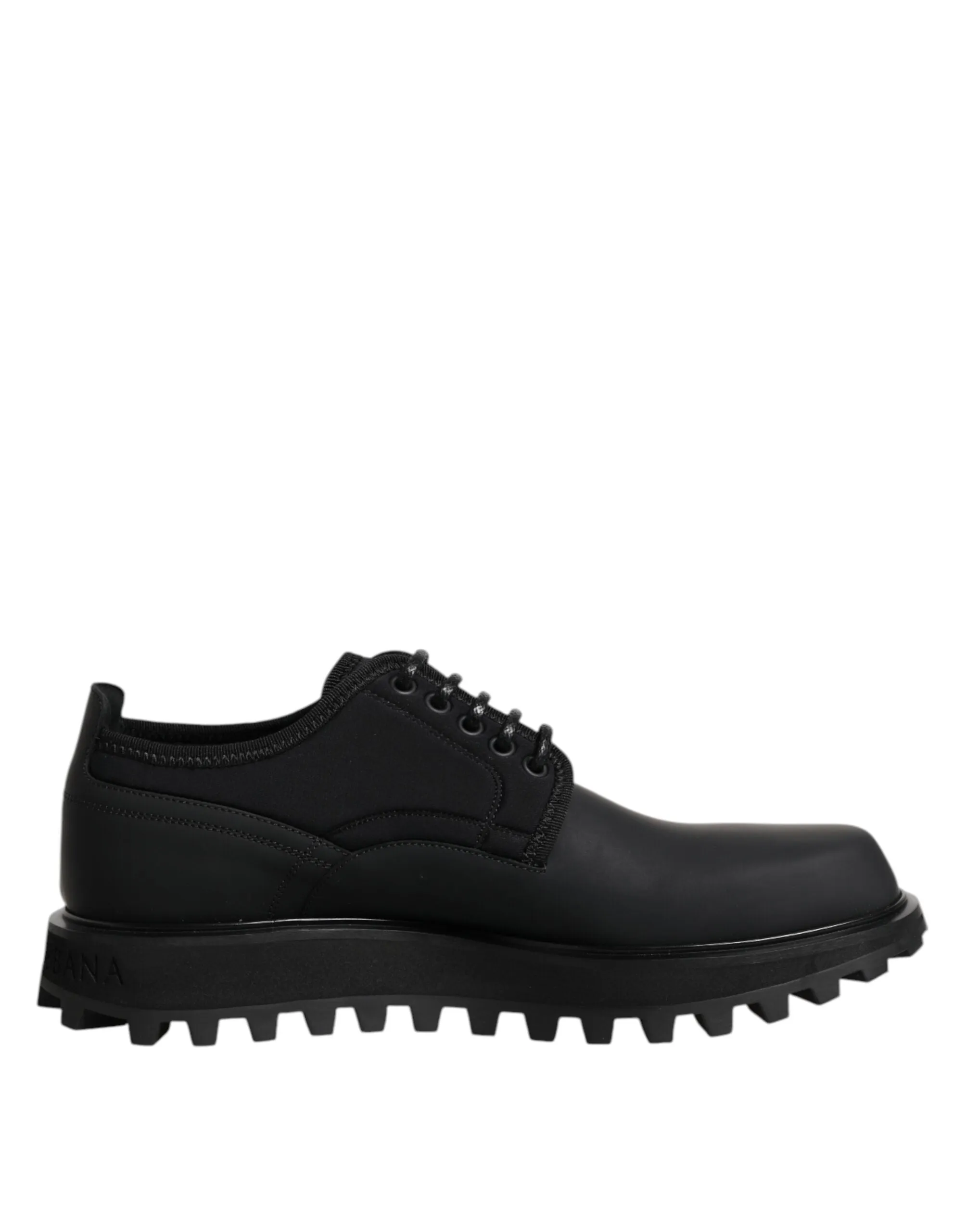 Dress Lace Leather Dolce Black Local shipping Shoes Advanced technology Up Trekking & Gabbana