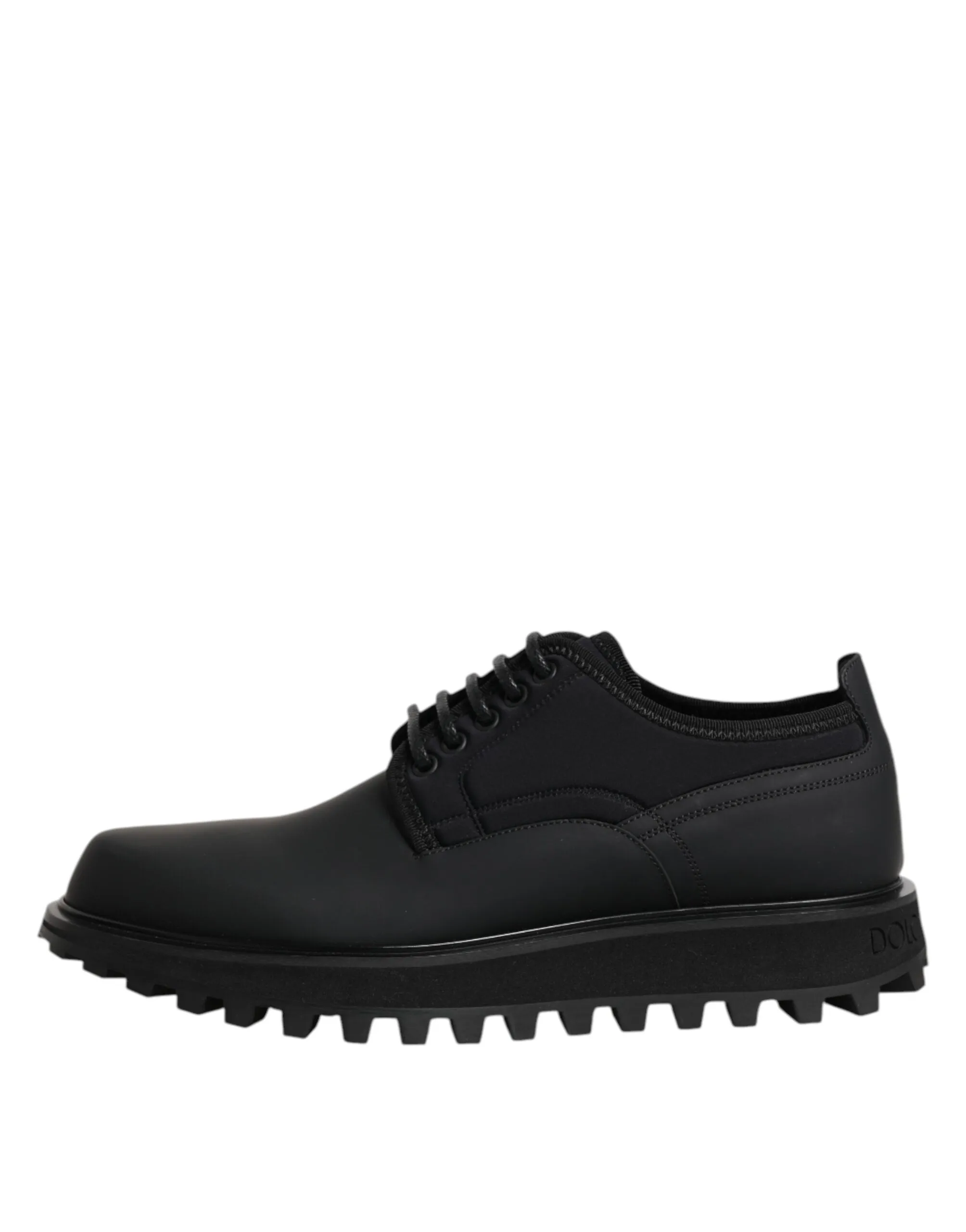 Dress Lace Leather Dolce Black Local shipping Shoes Advanced technology Up Trekking & Gabbana