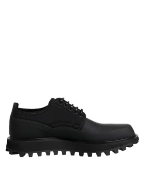 Dress Lace Leather Dolce Black Local shipping Shoes Advanced technology Up Trekking & Gabbana