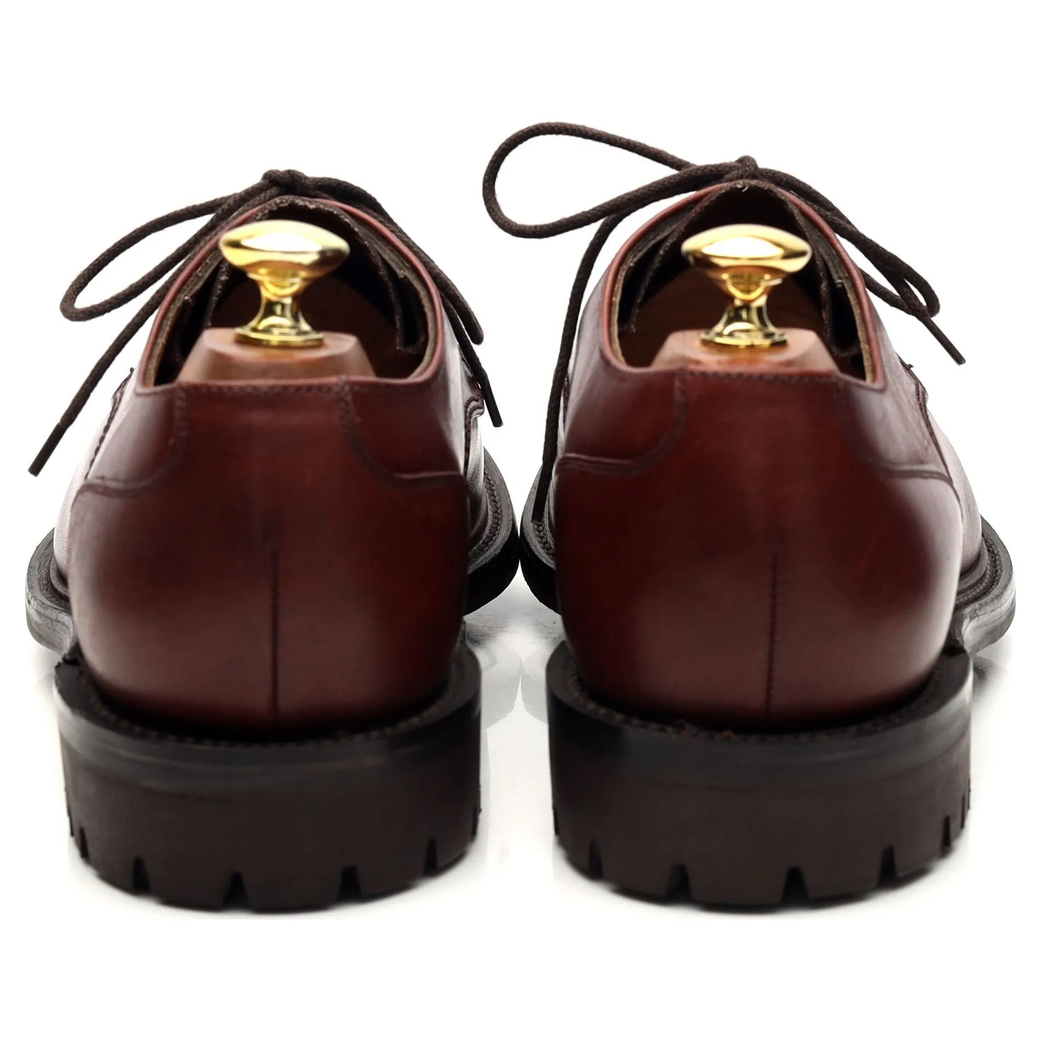 'Epsom' Brown Leather Derby UK 8 F