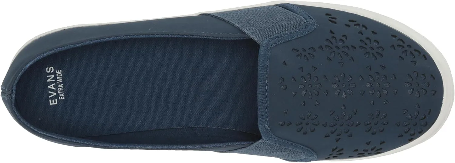EVANS Women's Skater-Extra Wide Fit Laser Cut