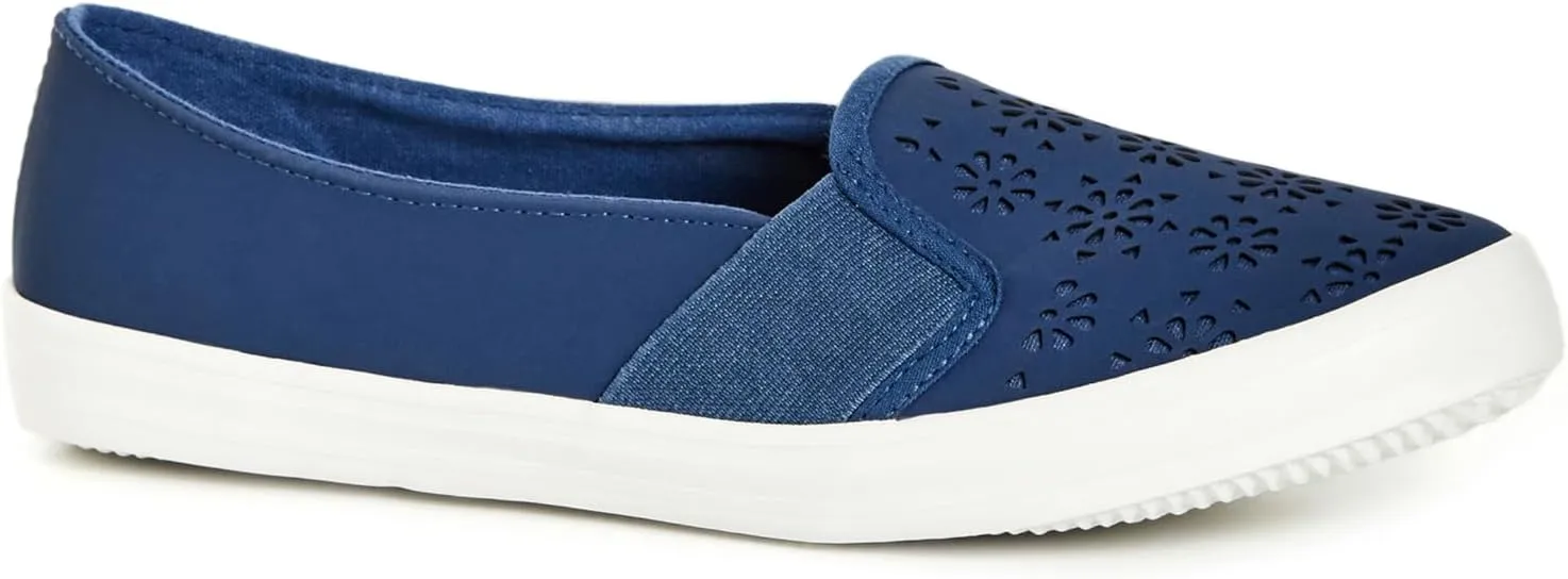 EVANS Women's Skater-Extra Wide Fit Laser Cut