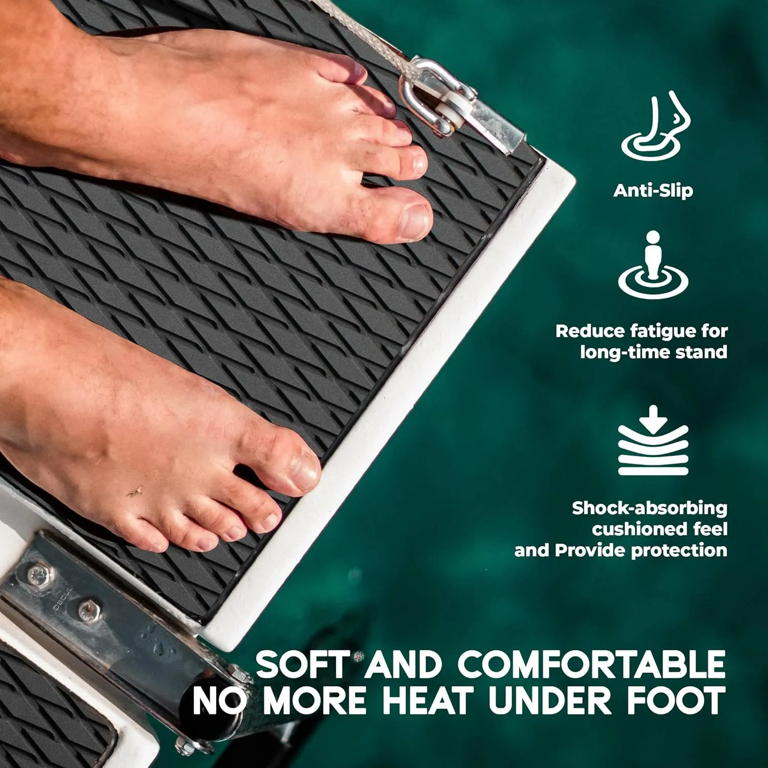 FOCEAN Boat Flooring - EVA Foam Boat Decking - Marine Flooring Marine Mats for Boats RV Yacht Kayak 94.5"x 47.2"/23.6"/15.7"