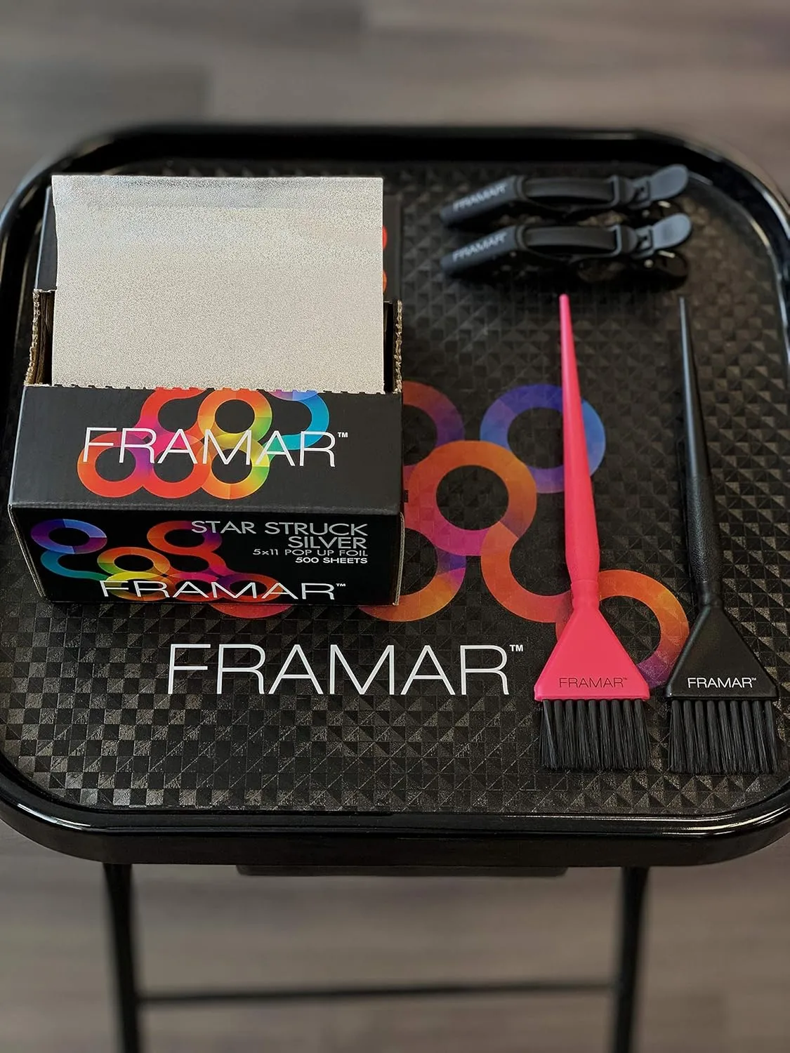 Framar Silver Hair Foils For Highlighting - Pop Up Hair Foil For Hair Highlighting, Highlight Foils For Hair, Aluminum Foil Sheets, Salon Foils For Hair Stylist, Non Slip 500 Pop Up Foil Sheets