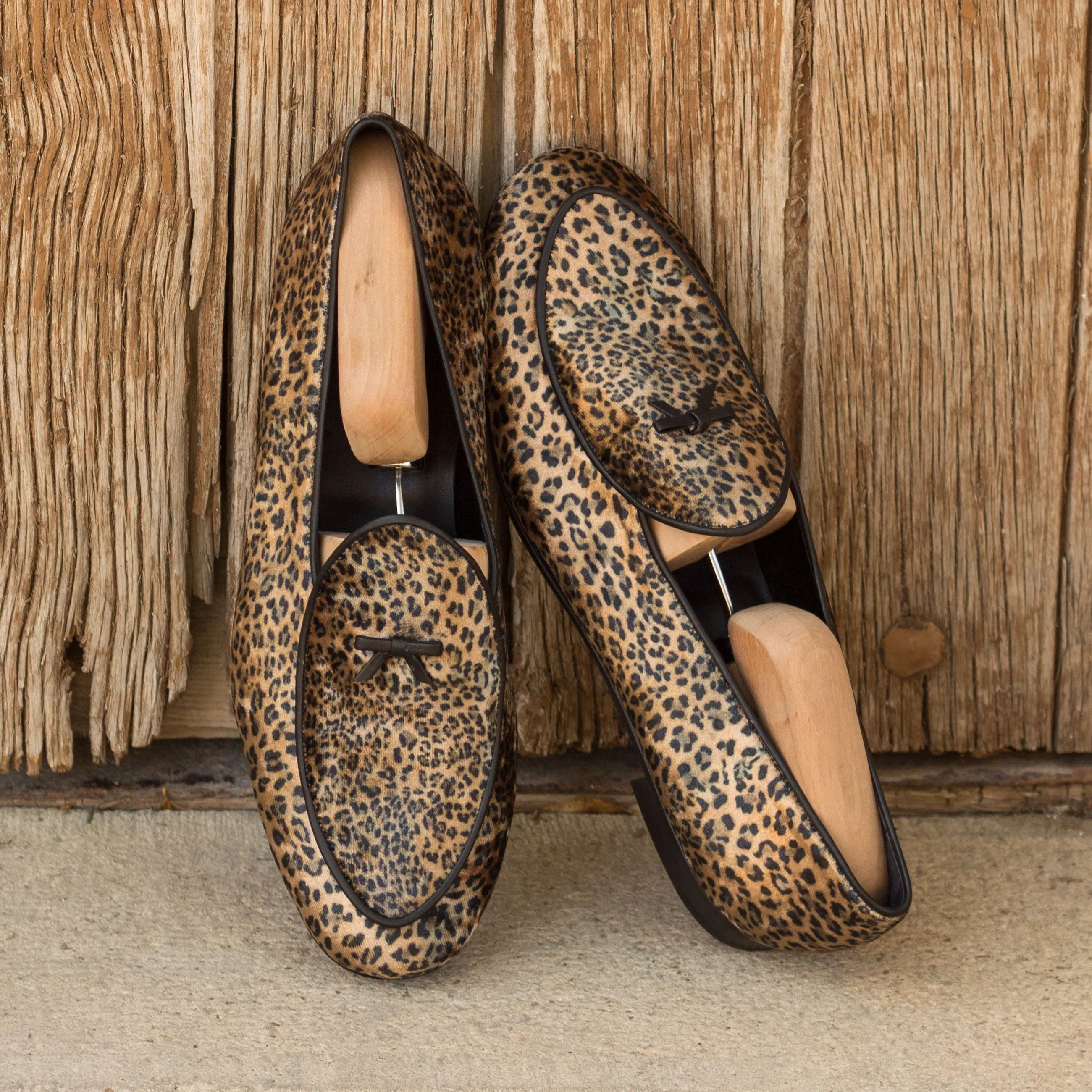 Gentlemen Barcelona Slip On - Leopard Sartorial Fabric