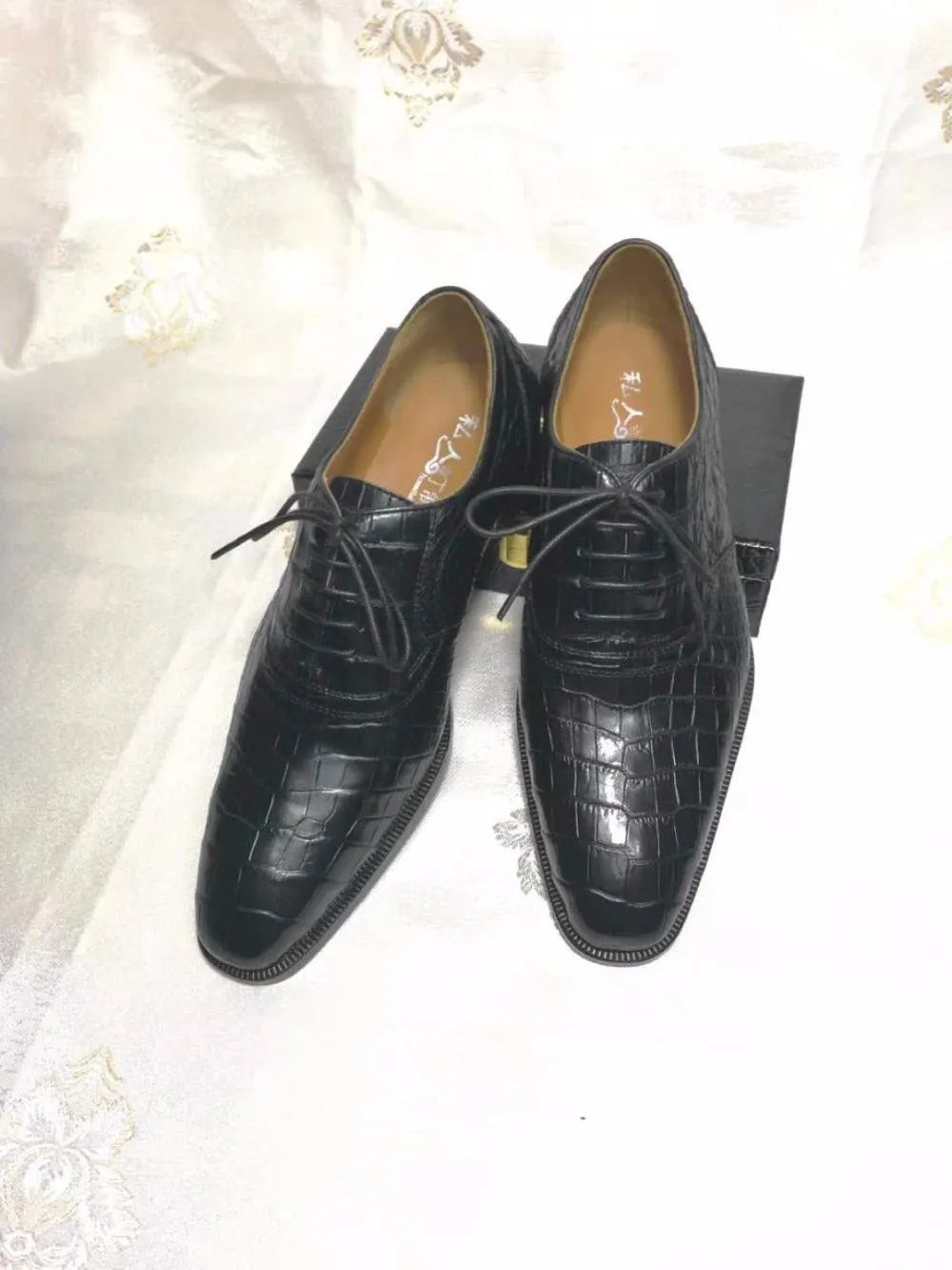 GENUINE CROCODILE OXFORD LACE UPS