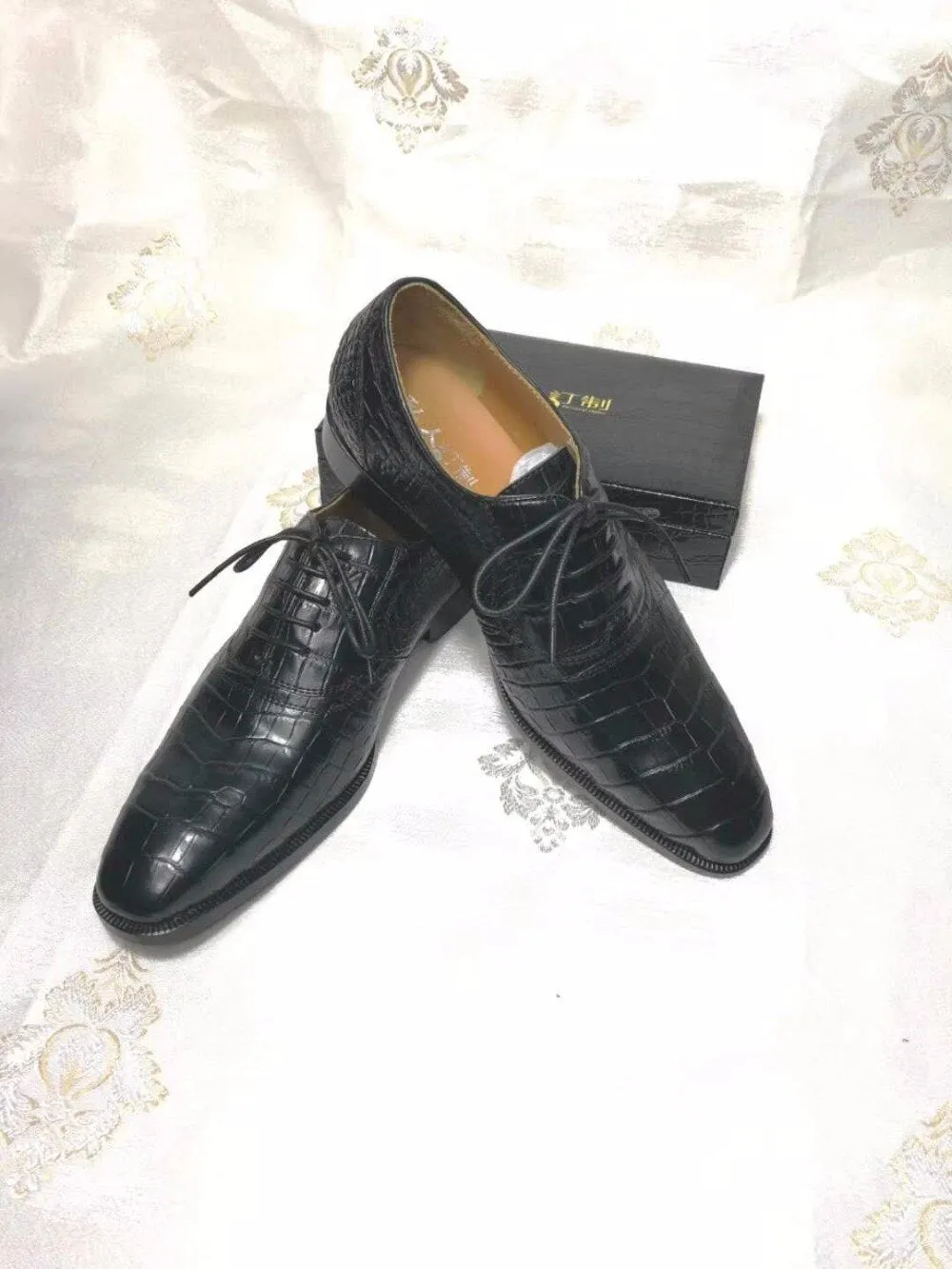 GENUINE CROCODILE OXFORD LACE UPS