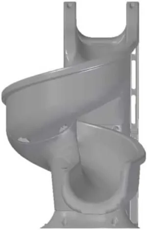 Global Pool Products Tsunami Inground Swimming Pool Water Slide Deck Mounted Grey GPPSTS-Grey