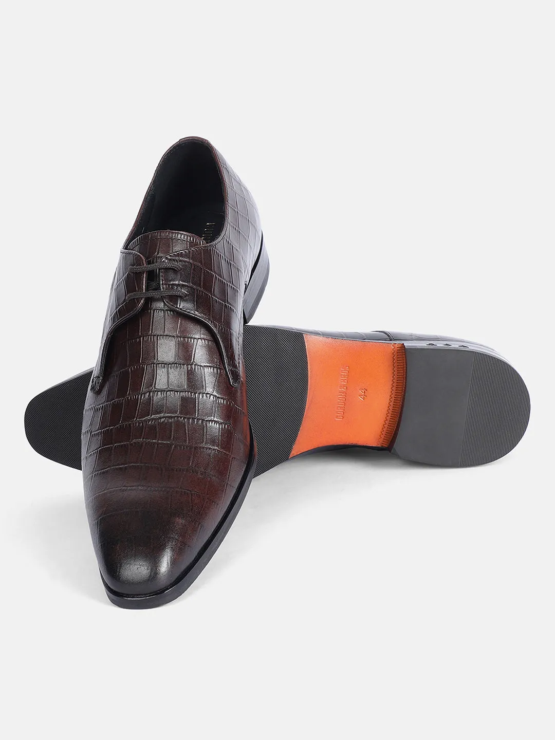 Gordon And Bros Brown Men Derby Lace Up Shoes