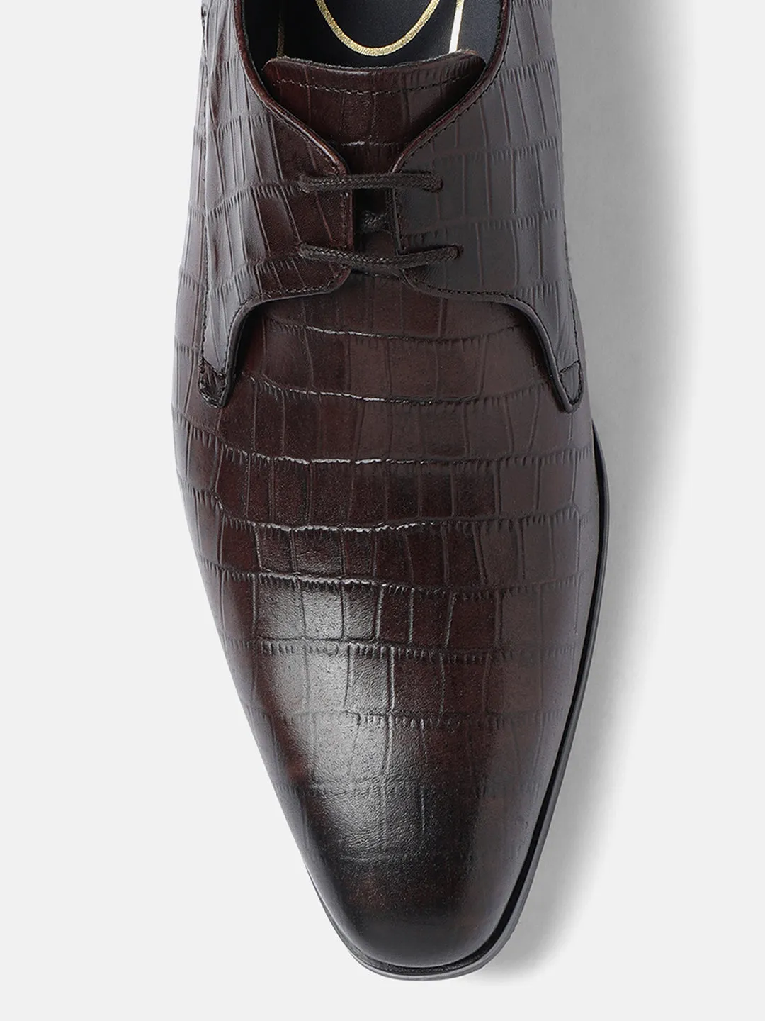 Gordon And Bros Brown Men Derby Lace Up Shoes