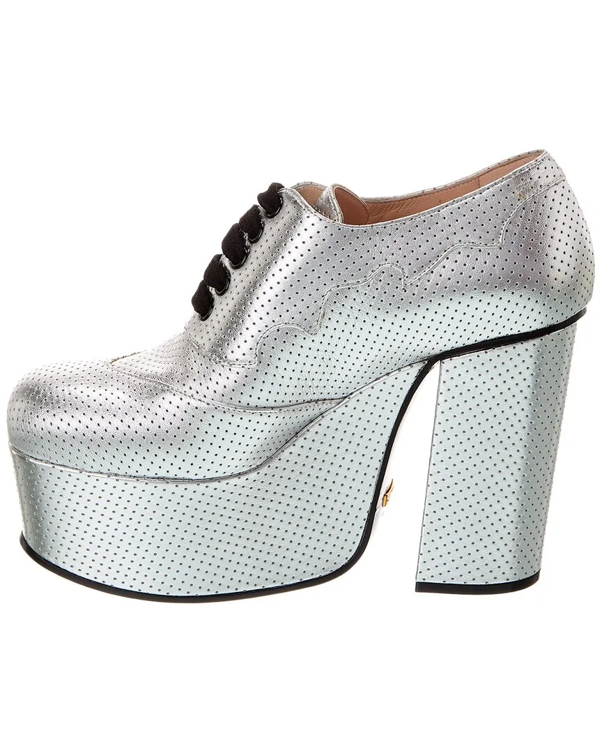 Gucci Leather Platform Oxford