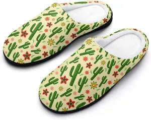 Halloween Slippers For Women Men Warm Cotton House Slippers Hard Sole Comfy Clog Slippers Slip-On Shoes Indoor Outdoor