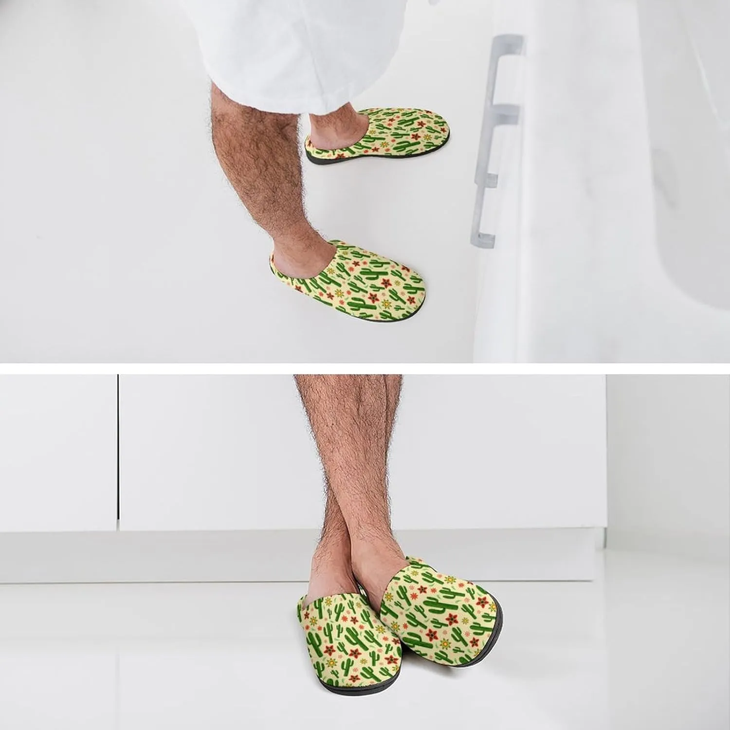 Halloween Slippers For Women Men Warm Cotton House Slippers Hard Sole Comfy Clog Slippers Slip-On Shoes Indoor Outdoor