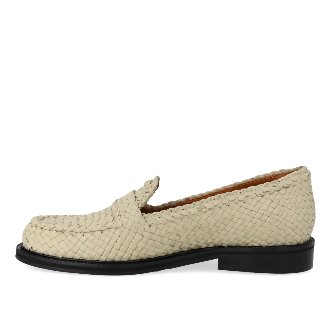 Hand-braided penny loafer