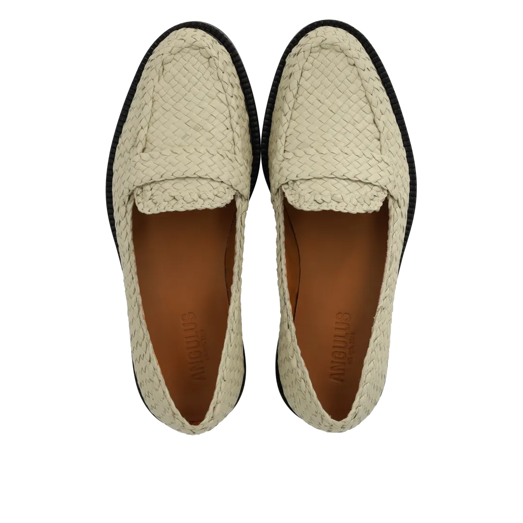 Hand-braided penny loafer