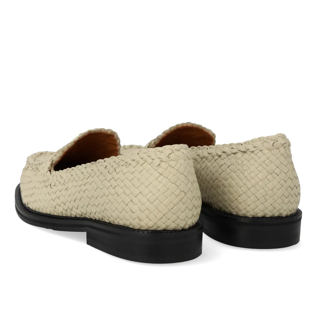 Hand-braided penny loafer