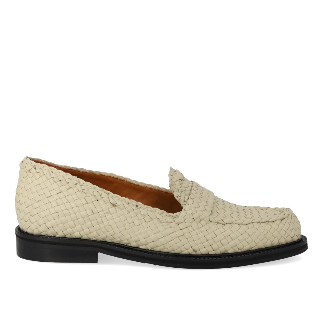Hand-braided penny loafer