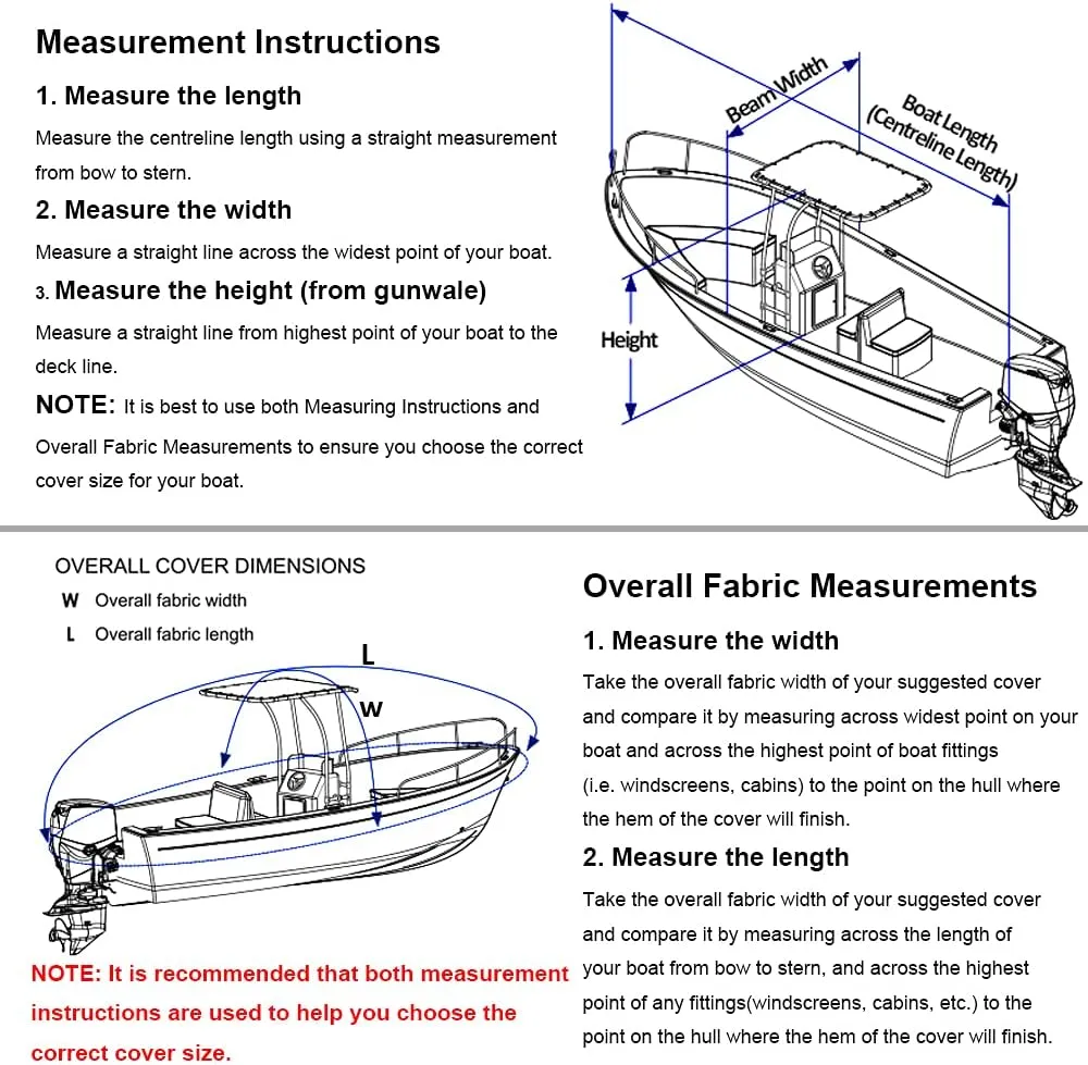 Hard Top/T-Top Boat Cover Heavy Duty Marine Grade 600D Oxford Fabric Waterproof UV Resistant Trailerable Jumbo Boat Cover,Blue,19~21ft: 818x 530cm