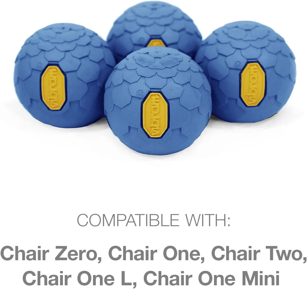 Helinox Chair Stabilizing Vibram Rubber Ball Feet (Set of 4), 45mm, Blue