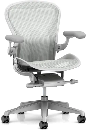 Herman Miller Aeron Ergonomic Chair - Size C, Mineral