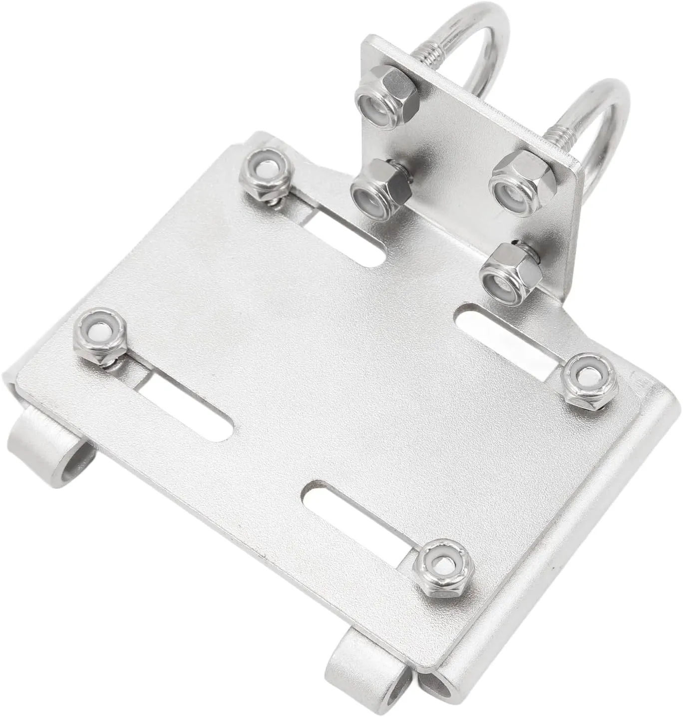 Horizontal,Rail Mount Anchor Bracket,Holder, Stainless Steel, 35lbs Load Capacity, Fit for small boats, yachts, ships, Easily installed on the handrail of the boat, on the cabin