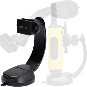 HYS Car Suction Cup Walkie Talkie Holder Windshield/Dashboard/Window for Truck, Flex Neck Suction Cup Car Handheld Radio Holder Mount for Motorola Icom Midland Uniden Cobra Handheld CB Radio