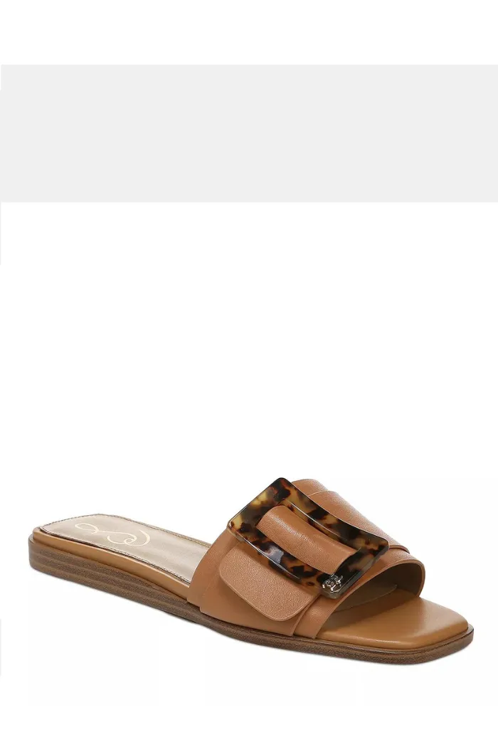 Inez Slide Sandal- Cuoio Leather