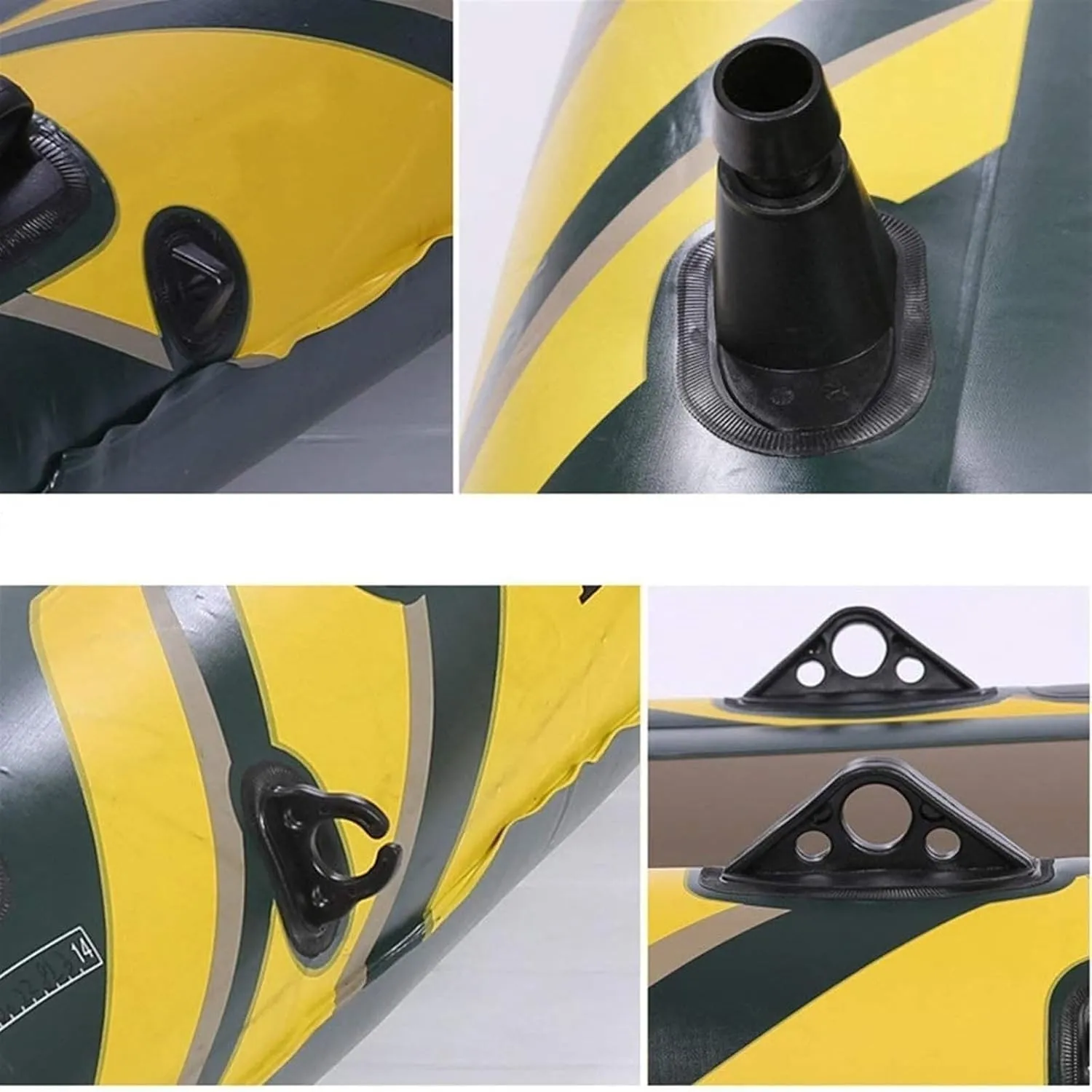 Inflatable Kayak 2 Person Rubber Kayak Thickened Double Inflatable Fishing Boat Double Inflatable Boat Sport Foldable Drift Boat