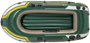 Inflatable Kayak, Inflatable Kayak 2 People Rubber Rowing Boat Thickening Twoperson Inflatable Fishing Boat Army Green to Send Paddles and Pumps Inflatable Boat
