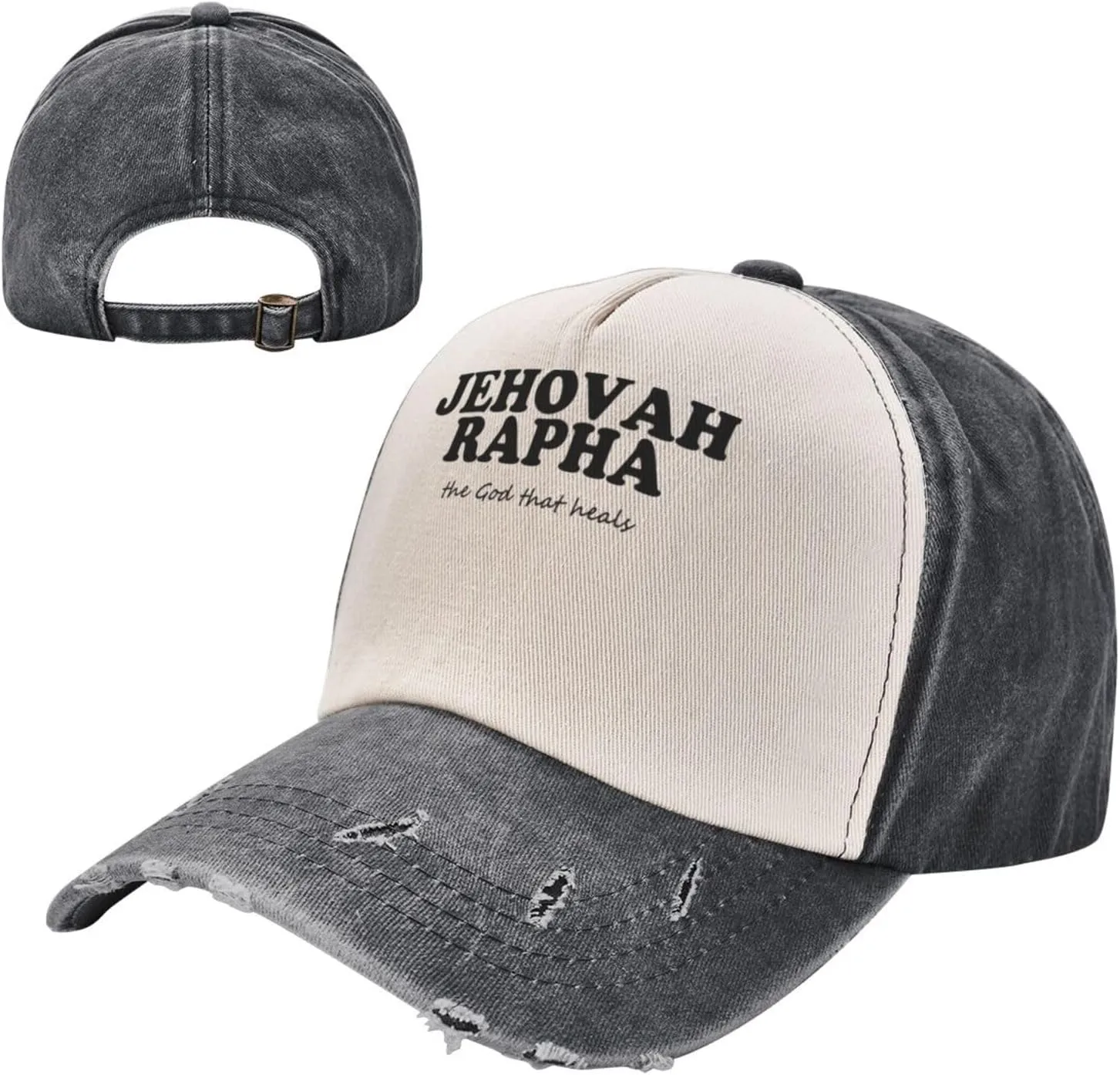 Jehovah Rapha The God Who Heals Baseball Hat Adjustable Low Profile Dad Hat for Men Women,Dark Red