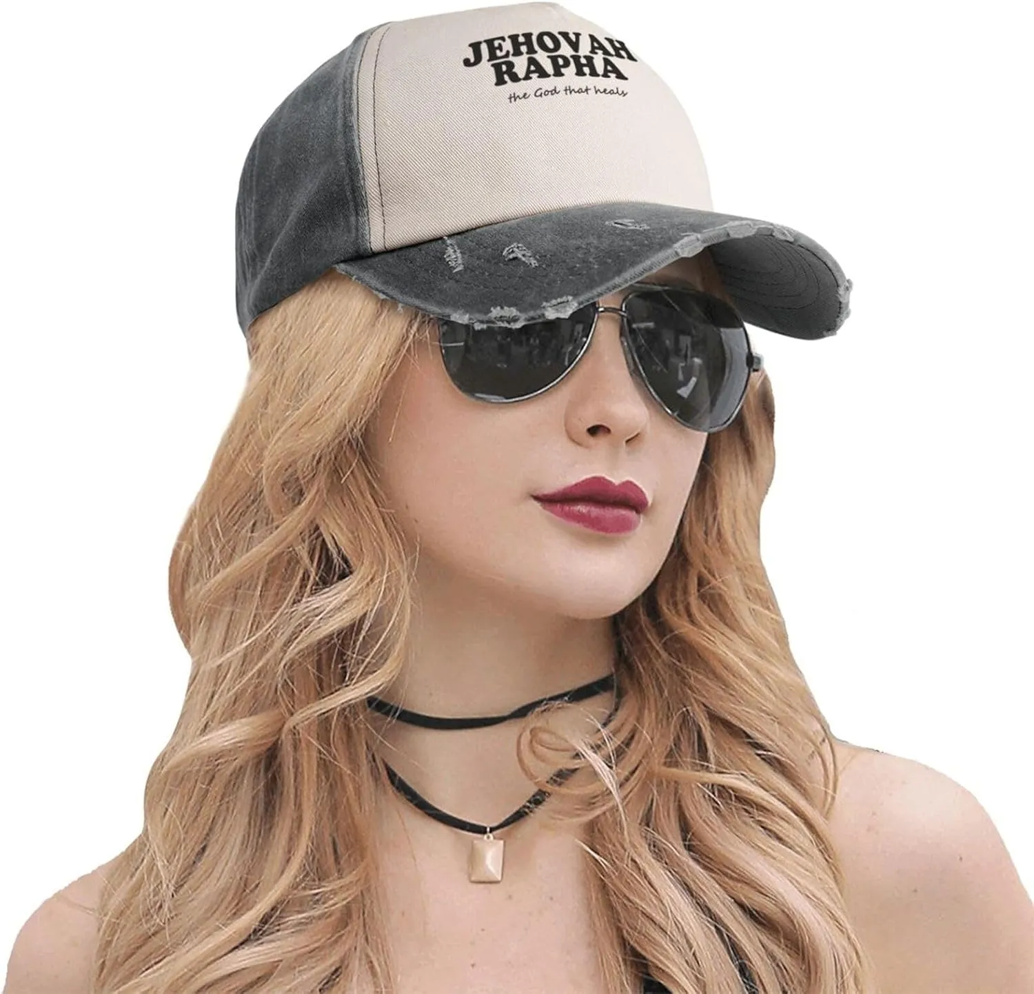 Jehovah Rapha The God Who Heals Baseball Hat Adjustable Low Profile Dad Hat for Men Women,Dark Red