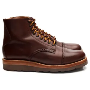 'Johnson' Brown Leather Boots UK 6.5 US 7.5 E