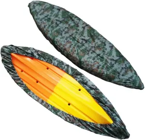 Kayak Cover, Canoe Cover, Waterproof Kayak Canoe Cover Dust Cover Waterproof & UV Resistant, Outdoor Storage for Fishing Boat Paddle Board (Camouflage, 10.2-11.5ft)