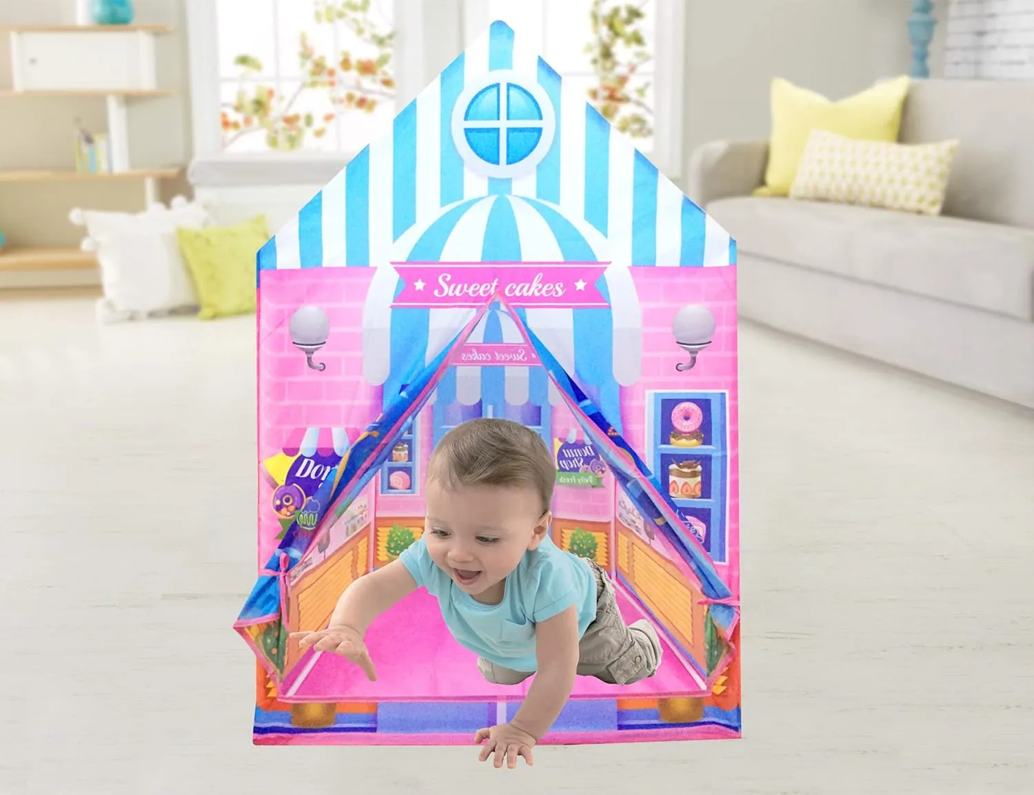 Kiddie Play Tent for Kids Candy Playhouse Boys & Girls Indoor Outdoor Toy